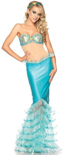 Mermaid Kostüm: herhangi bir partide parlak ve orijinal